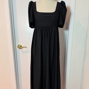 ASOS Black Puff Sleeve Dress